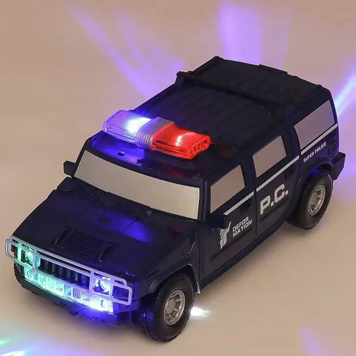 RoboPolice leke - Forvandlingsbar politibil og robot for barn Skanto