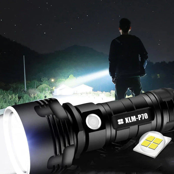 Skanto | 30000-5000 Lumen Høy Effekt LED Fakkel, vanntett