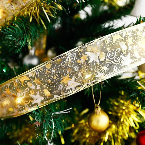 Skanto | LED Lys Hot Stamping Dobbeltlag Bånd Juledekorasjoner