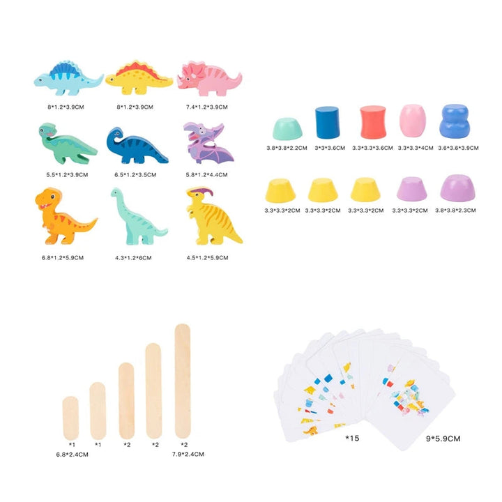 DinoStack Spill – Kreativt Staple Spill for Barn Skanto