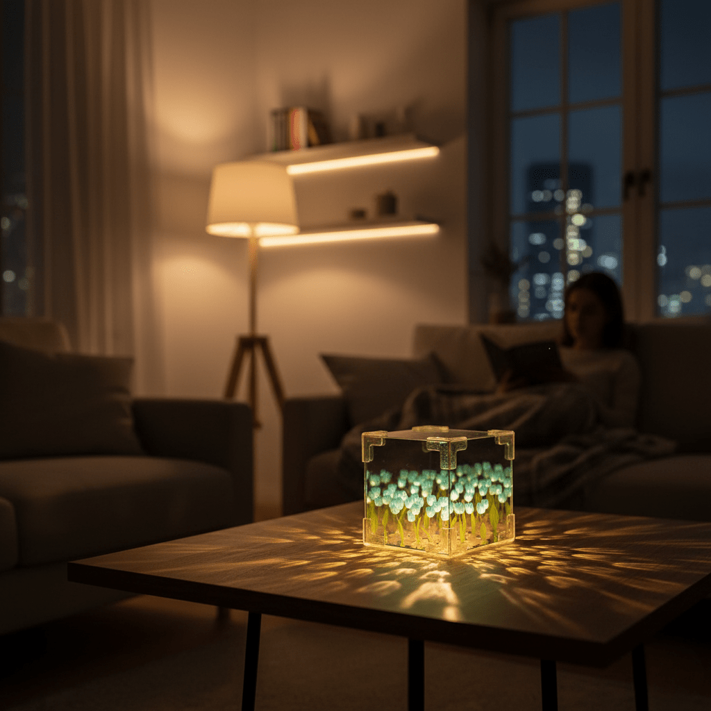 Skanto | Håndlaget lampe med en naturlig stil for atmosfærisk belysning