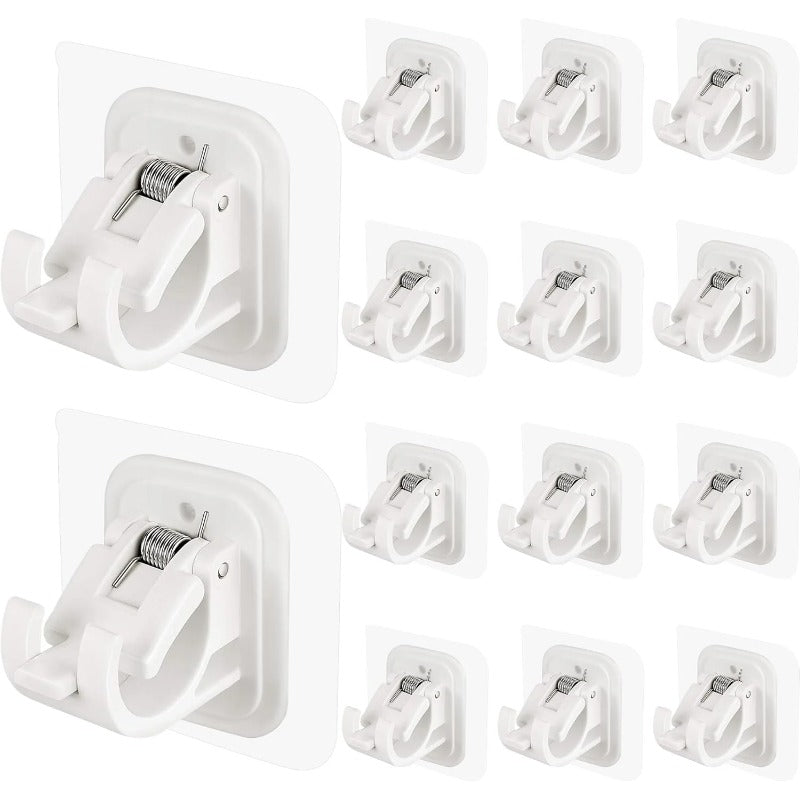 Skanto | Nail-Free Justerbare Gardinstang Braketter Holder – Bor-Fri & Vegg-Sikker