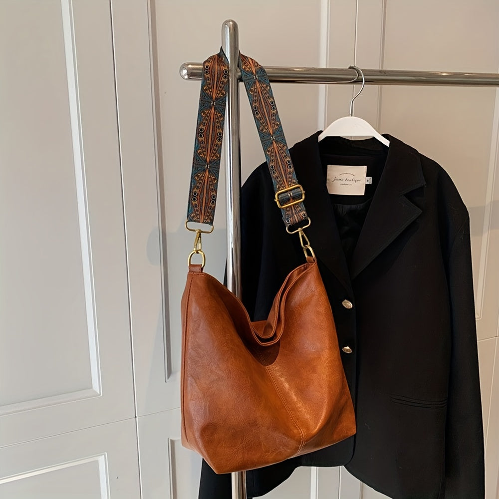Skanto | CityPure PU Messengerbag – Hvit Urban Skulderveske med Glidelås