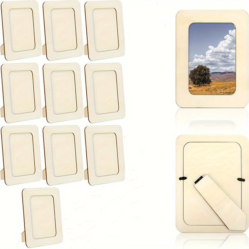 CreativeFrame – Sett med 10 DIY fotorammer Wood Skanto