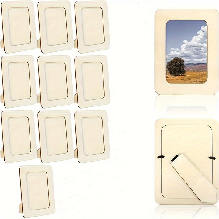 CreativeFrame – Sett med 10 DIY fotorammer Wood Skanto