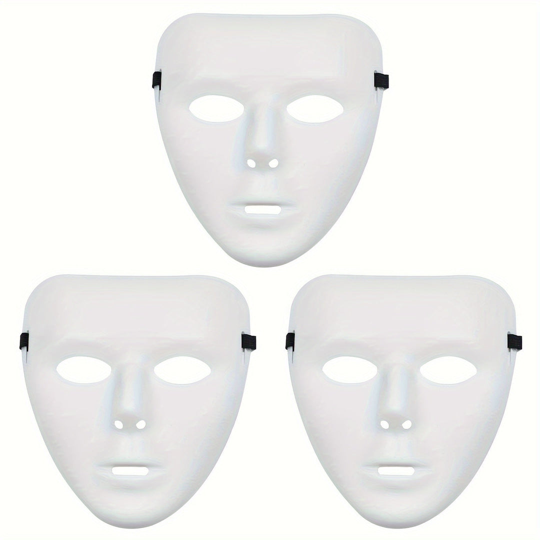 Skanto | Men’s Full Face Plastic Halloween Mask | Anonymous Cosplay