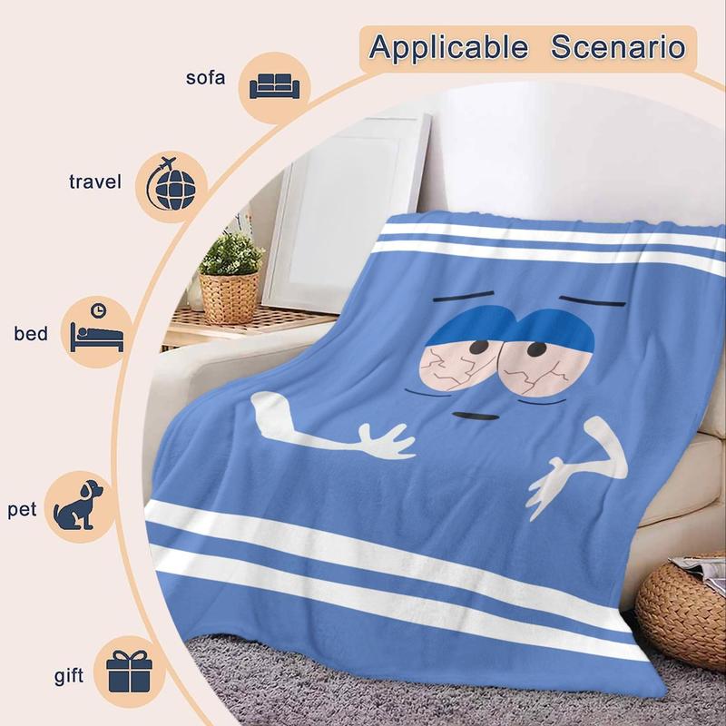 Skanto | Ultra-myke tegneserie design flanellteppe