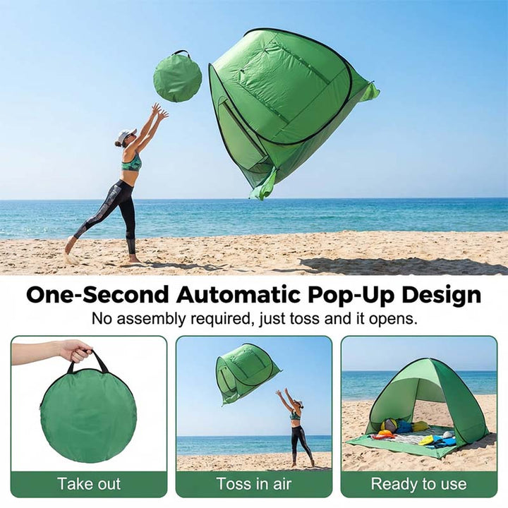 SunSail Breeze Pop-Up Strandtelt 98% UV Beskyttelse | Skanto