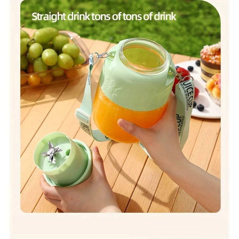 Skanto | 2i1 Flaske Mixer med Strå 800ml - Perfekt for På Farten!