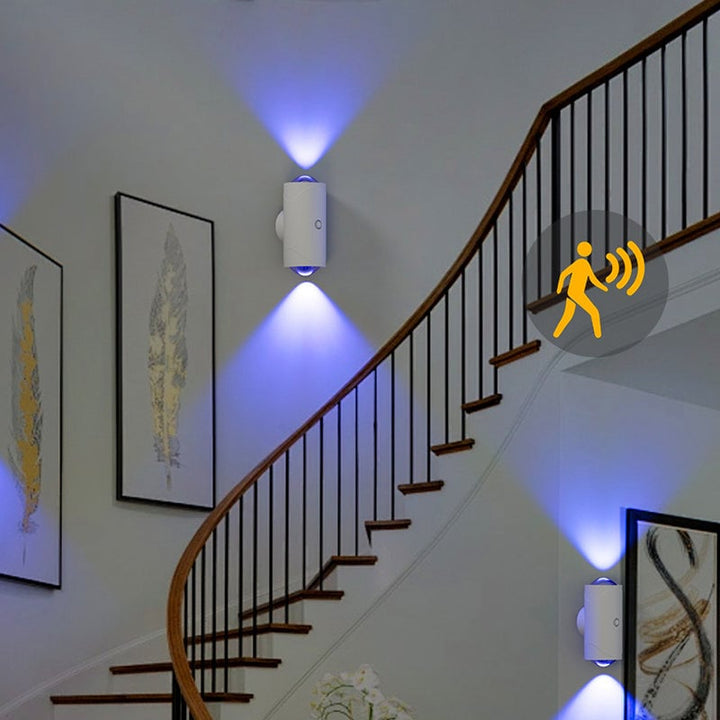 Skanto | Smart bevegelsessensor vegglampe med fargerik gradient