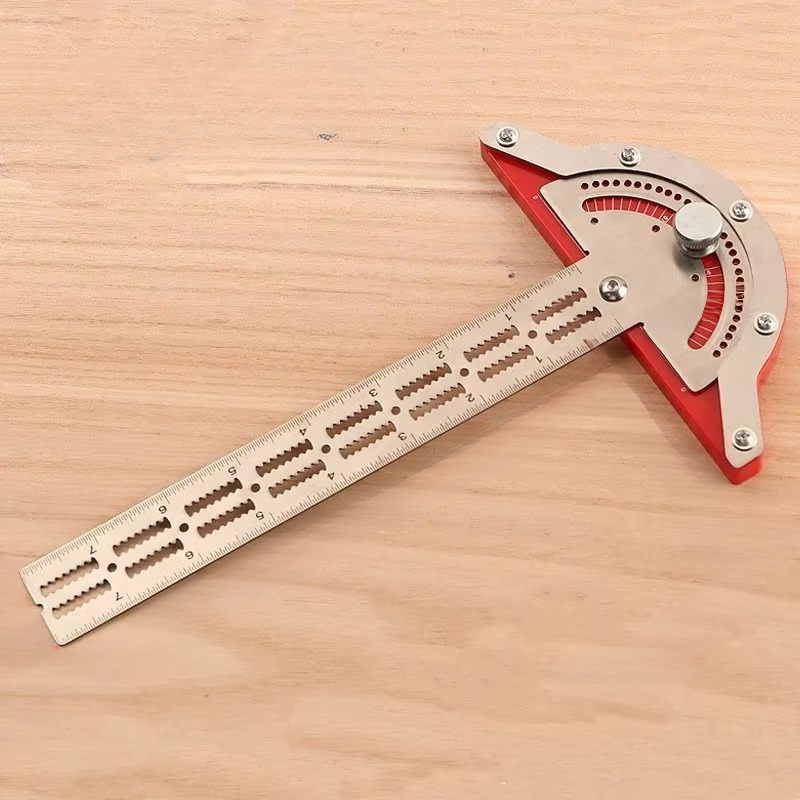 Präzisions-Winkelmesser und Kantenlineal aus Edelstahl