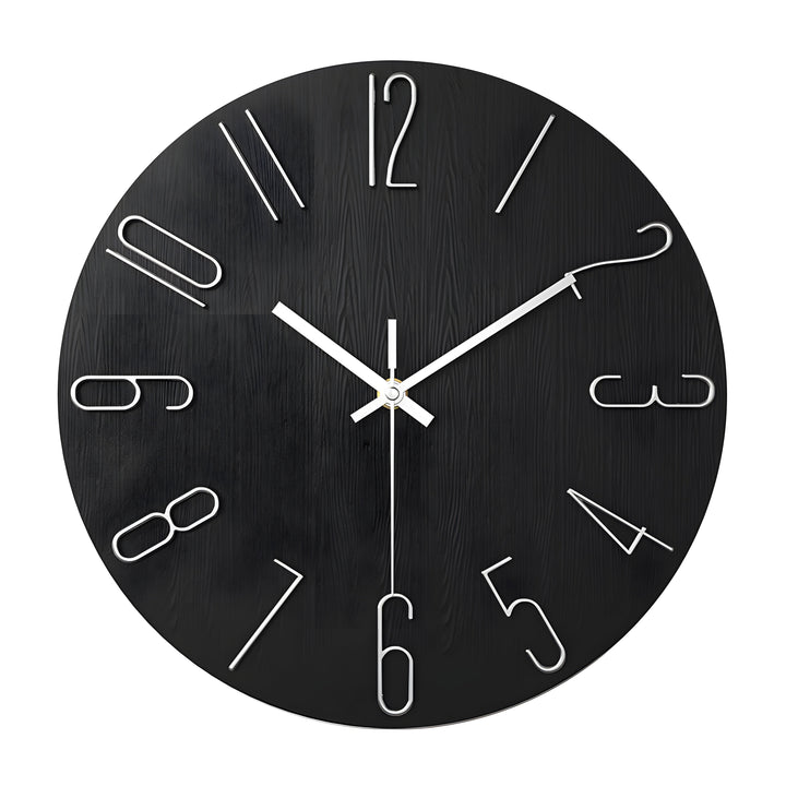 Enkel Kvarts Design Veggklokke - Stille Moderne Stil | Skanto