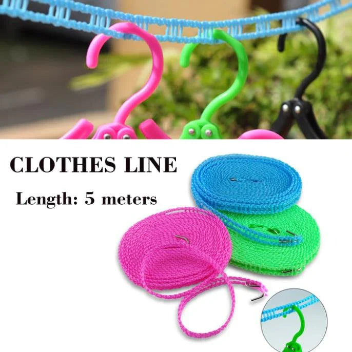 Cloth Line Hengende Tau 5 Meter Skanto