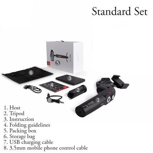 Skanto | Mini Antiskake Selfiestang med Foldbar Oppbevaring, Tre-akset Stabiliseringssystem, Objektsporing, Tidsforløpsfotografering, Egnet for Profesjonell eller Daglig Fotografering
