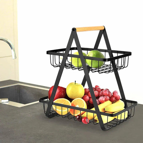 2-TIER METALL FRUKTBASKET Skanto