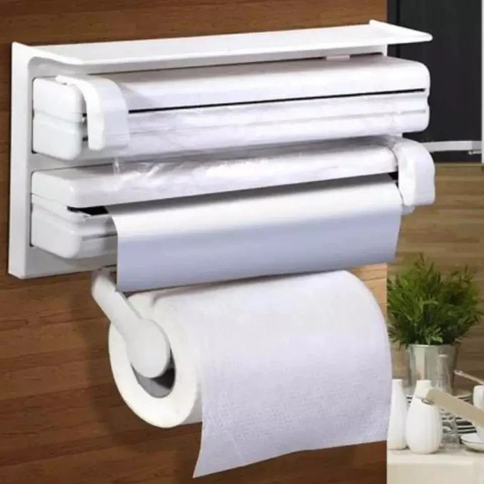3 I 1 Kjøkken Trefoldig Papirdispenser & Holder Skanto
