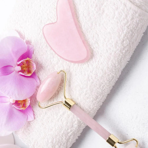 Jade Roller & Gua Sha, Ansiktsrulle, Ansikts skjønnhetsrulle hudpleieverktøy, Skanto