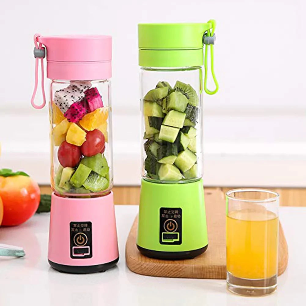 Bærbar oppladbar reisejuicer blender 6 blad Skanto