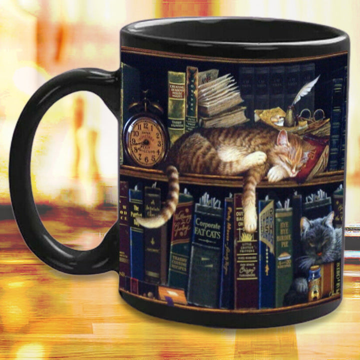 Kat Bok Elsker Keramisk Kaffe Krus | Skanto