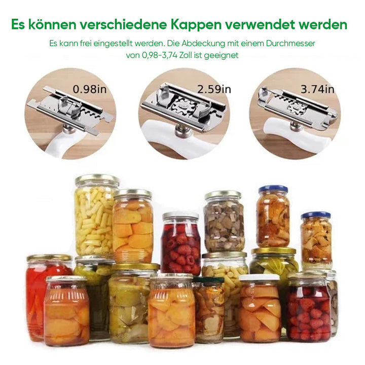 Størrelsesjusterbar boksåpner laget av rustfritt stål | Skanto