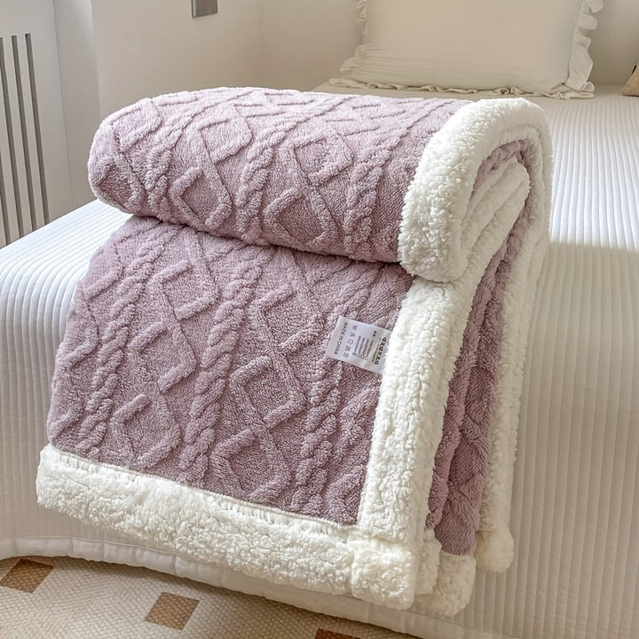 Skanto | CozyNest - Vendbar Fleecepledd for Høst og Vinter
