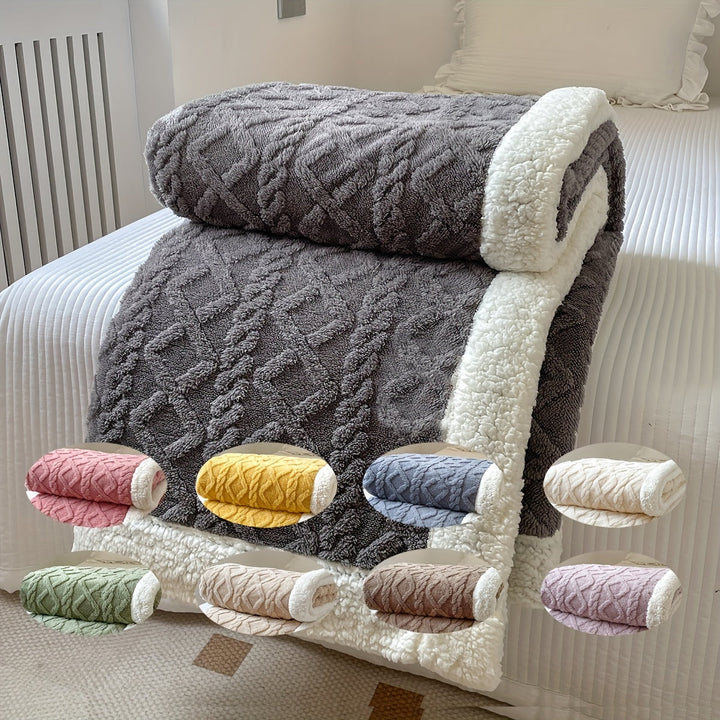 Skanto | CozyNest - Vendbar Fleecepledd for Høst og Vinter
