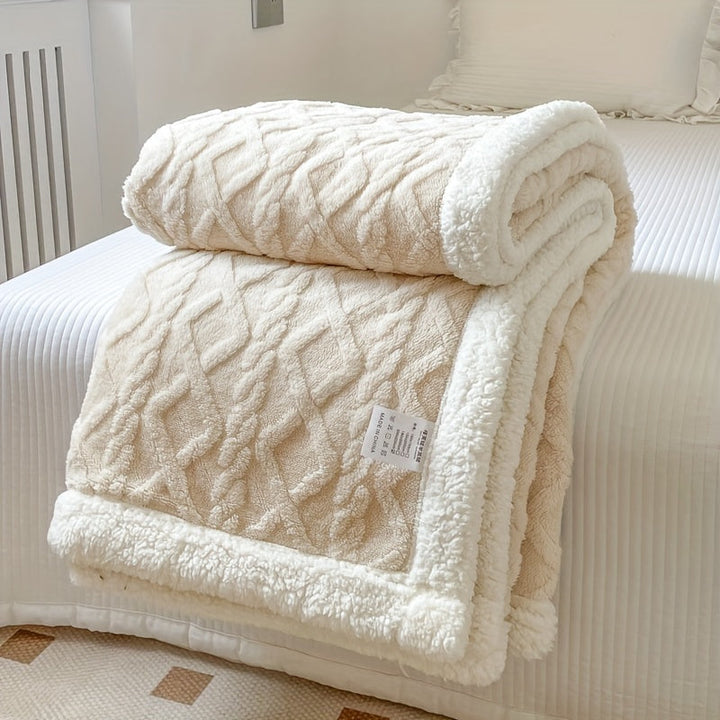 Skanto | CozyNest - Vendbar Fleecepledd for Høst og Vinter