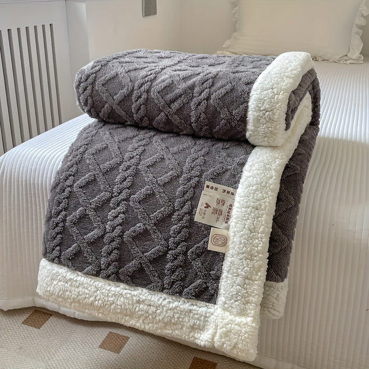 Skanto | CozyNest - Vendbar Fleecepledd for Høst og Vinter