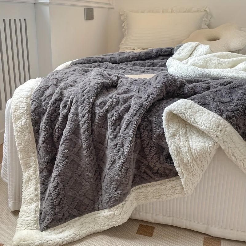 Skanto | CozyNest - Vendbar Fleecepledd for Høst og Vinter