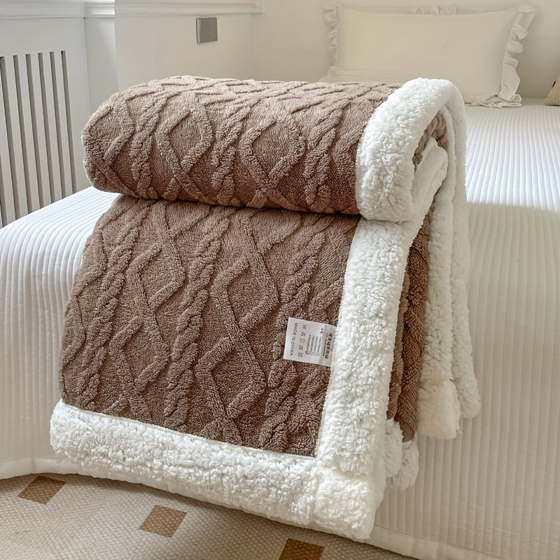 Skanto | CozyNest - Vendbar Fleecepledd for Høst og Vinter
