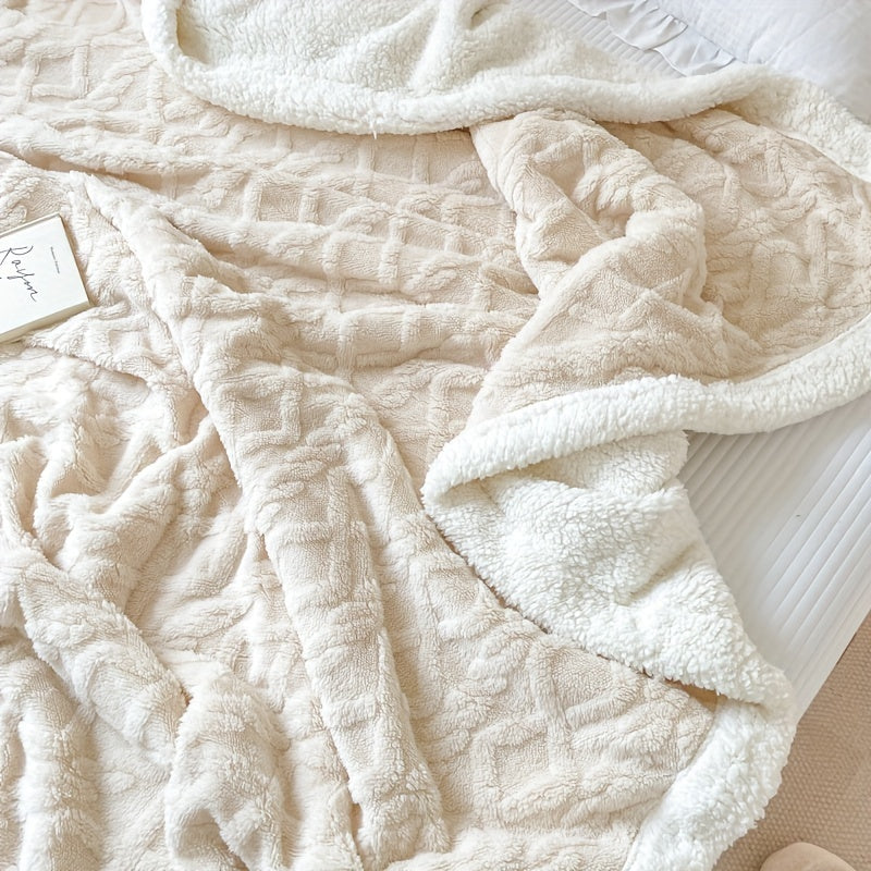 Skanto | CozyNest - Vendbar Fleecepledd for Høst og Vinter