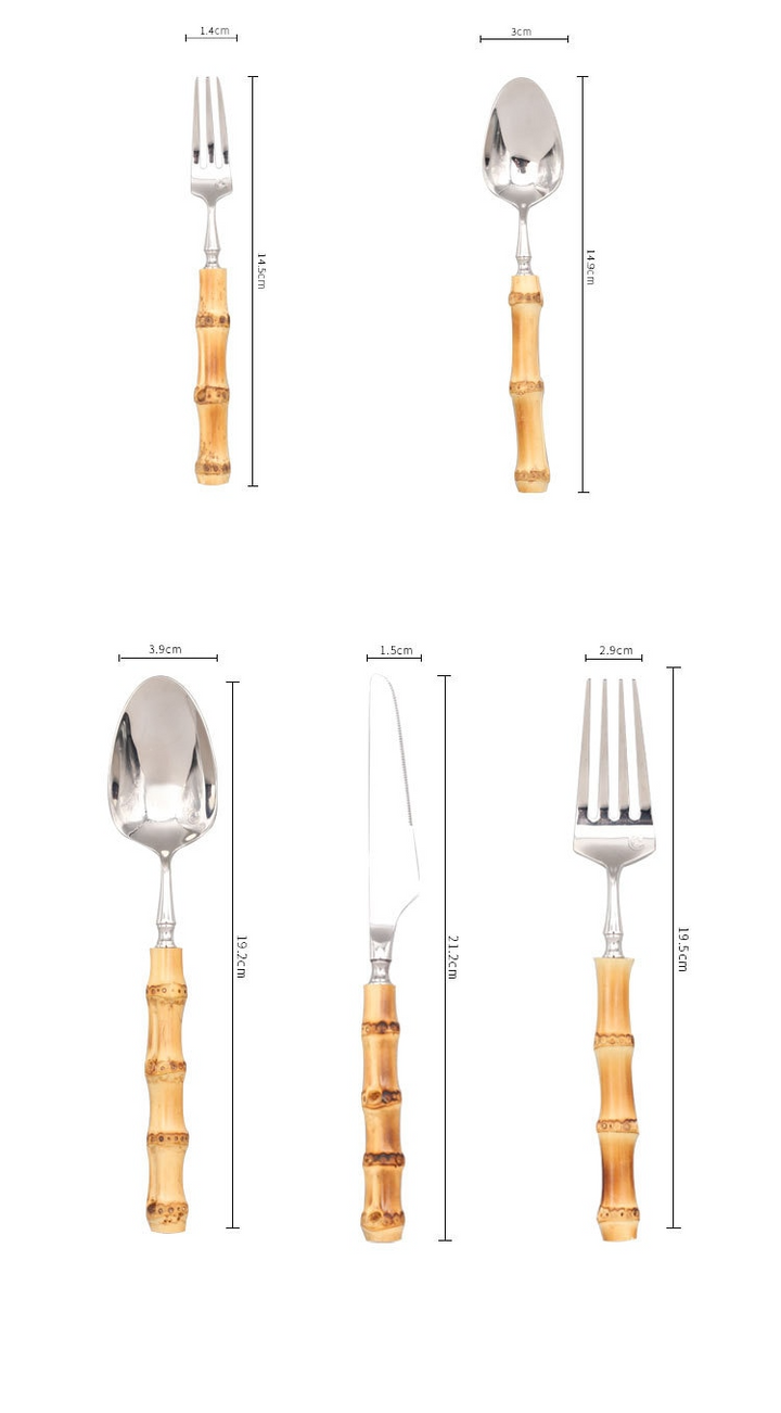 BambooElegance – Luksus bestikksett med bambusdetaljer | Skanto