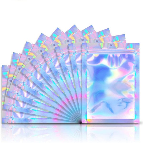 Skanto | 100-Pack: Resirkulerbare holografiske folieposer