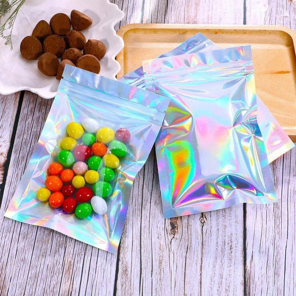 Skanto | 100-Pack: Resirkulerbare holografiske folieposer