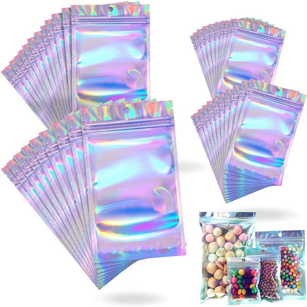 Skanto | 100-Pack: Resirkulerbare holografiske folieposer