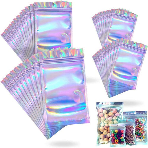Skanto | 100-Pack: Resirkulerbare holografiske folieposer