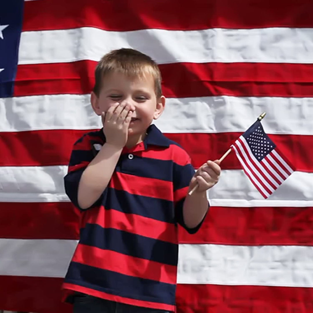 Skanto | 100-Pack: USA 4x6 i tre pinneflagg