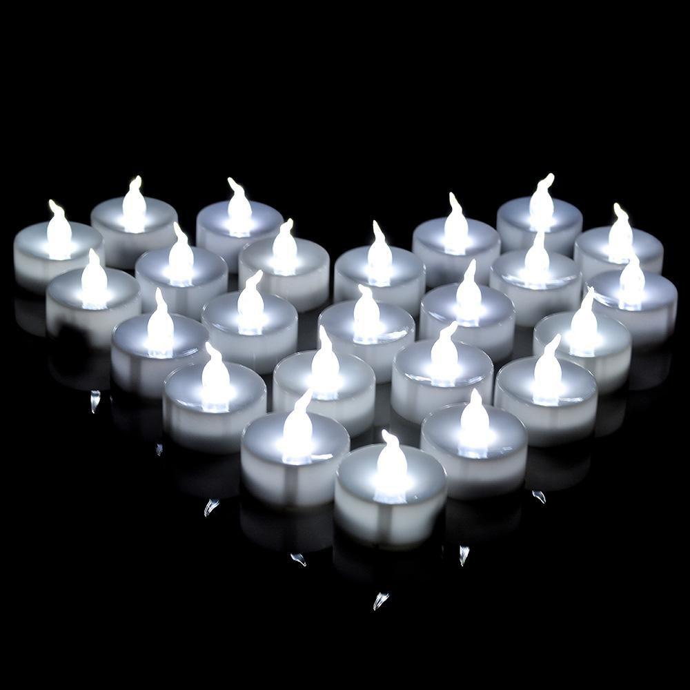 Skanto | 100-biter: Hvit LED lys Tealight