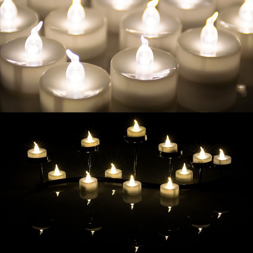 Skanto | 100-biter: Hvit LED lys Tealight