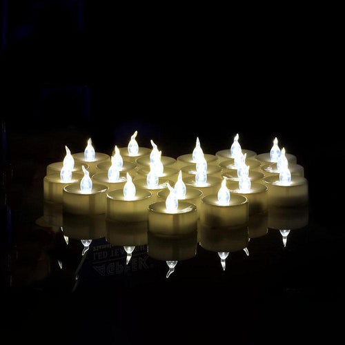 Skanto | 100-biter: Hvit LED lys Tealight
