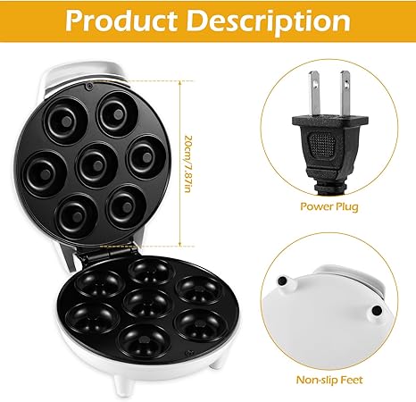 Electric 3 PC Donut Maker Skanto