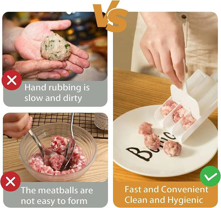 Skanto | 👍🧑‍🍳Kreativ kjøkken trippel kjøttbollemaskin🥩