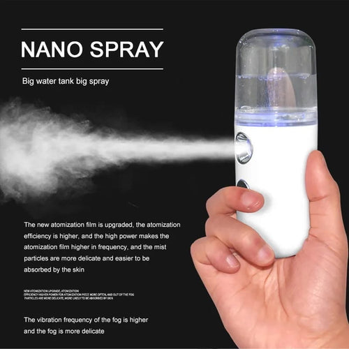 Ansiktsfukter Streamer, Mini USB Spray, Kropp Ansiktspray Skanto