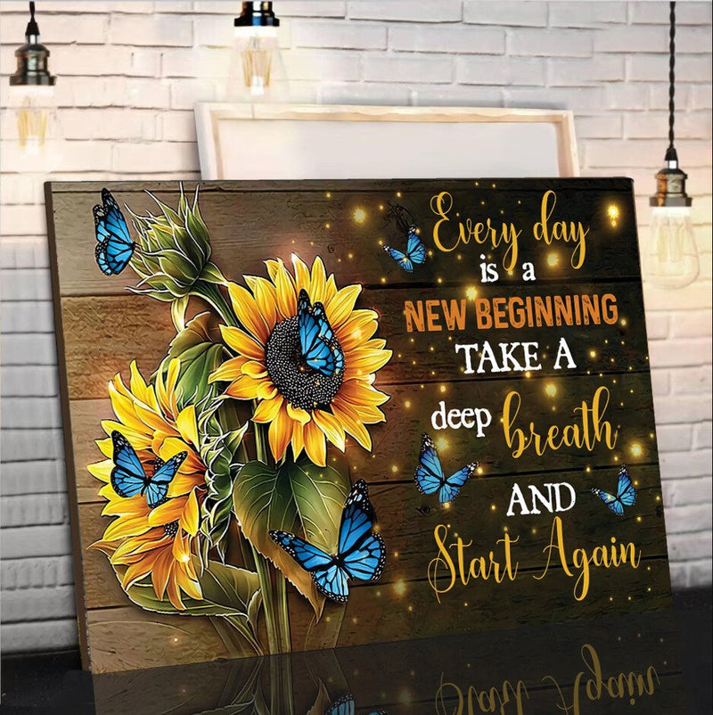 Skanto | 🌻Butterfly Sunflower Wall Art🦋