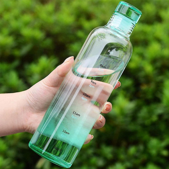 Plastiske Vannflasker Med Tidsmarkør 500 ML Skanto