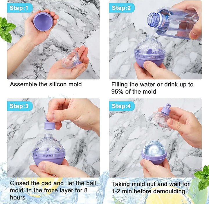 1PC Isball Maker Mold 2.5 Inches Skanto