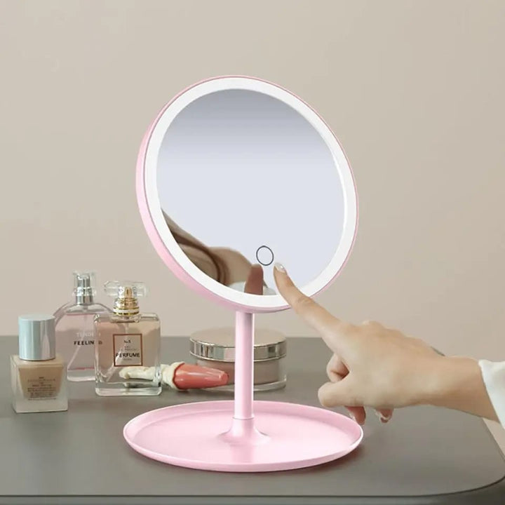 Selfie Ring Light med Makeup Speil & Telefon Holder Kit Skanto