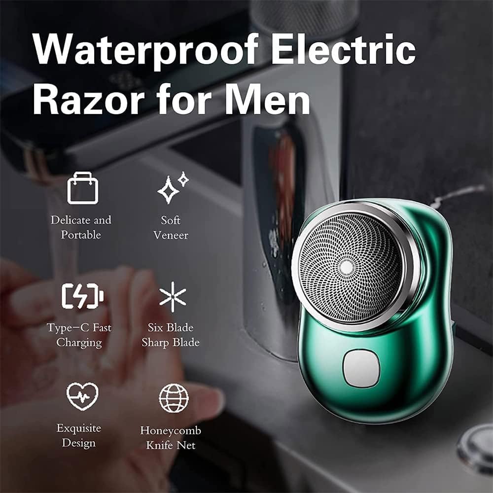 Mini elektrisk lomme smertefri barbermaskin (Vanntett) Skanto