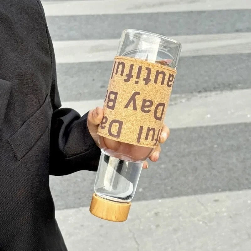 Vannflaske i tre kork 550ML Skanto