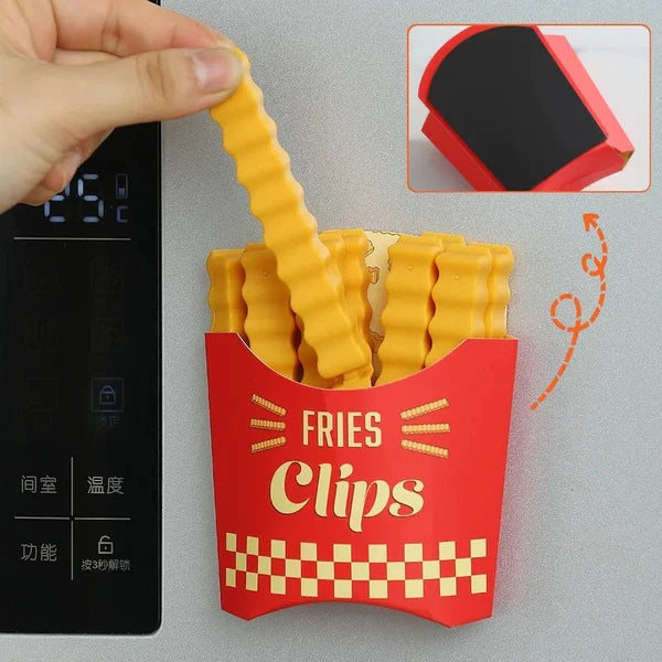 Magnetiske pommes frites stil matpakketang (12stk) Skanto